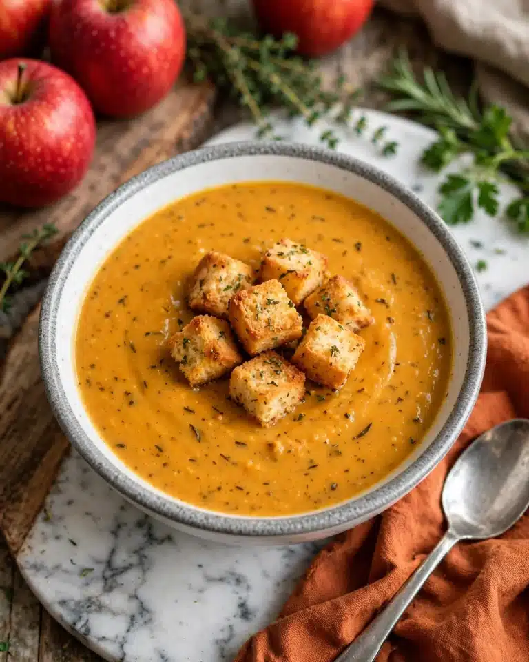 Creamy Roasted Apple Pumpkin Soup Recipe