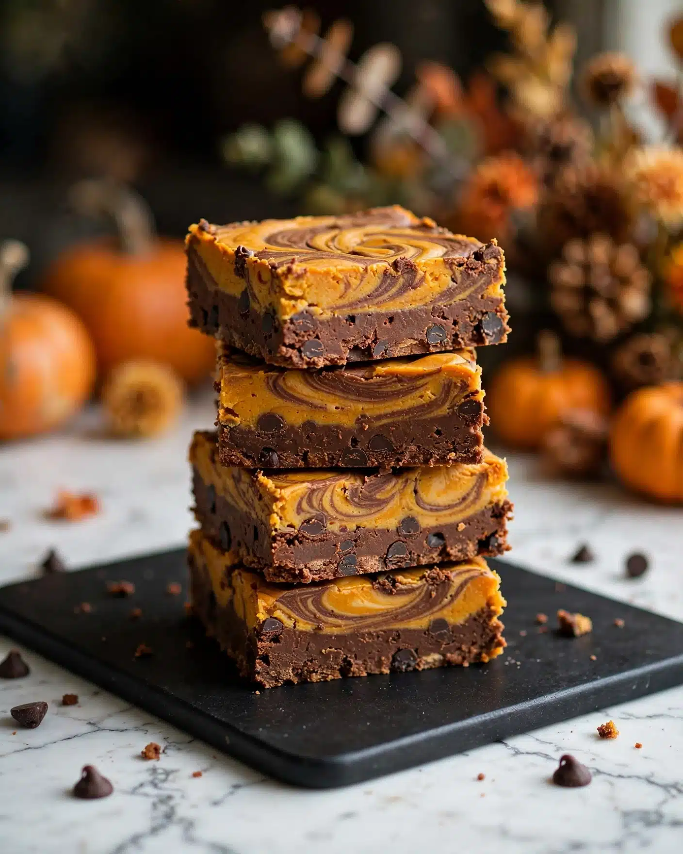 Pumpkin Cheesecake Brownies Recipe