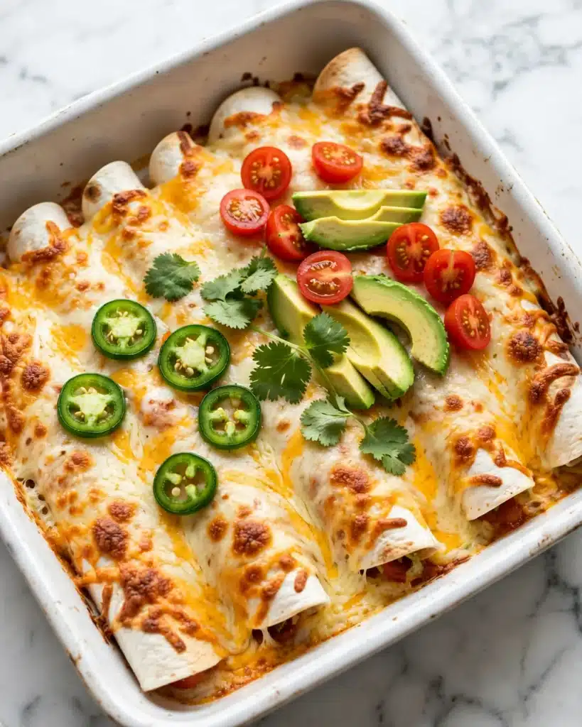 Spicy Black Bean Chicken Enchiladas with Pumpkin Sour Cream Sauce Recipe