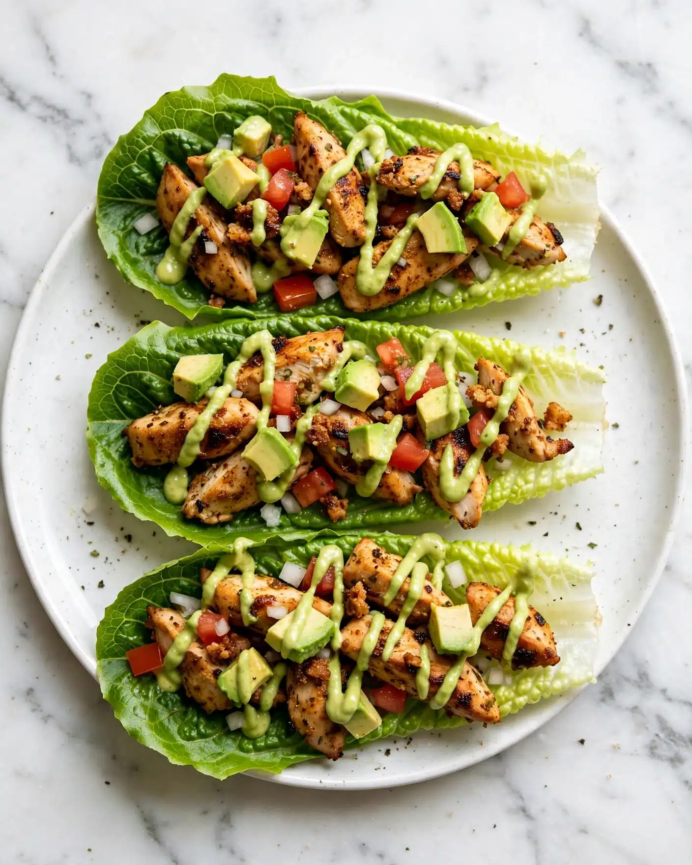Chicken Taco Lettuce Wraps (Healthy, Low-carb, Keto) Recipe
