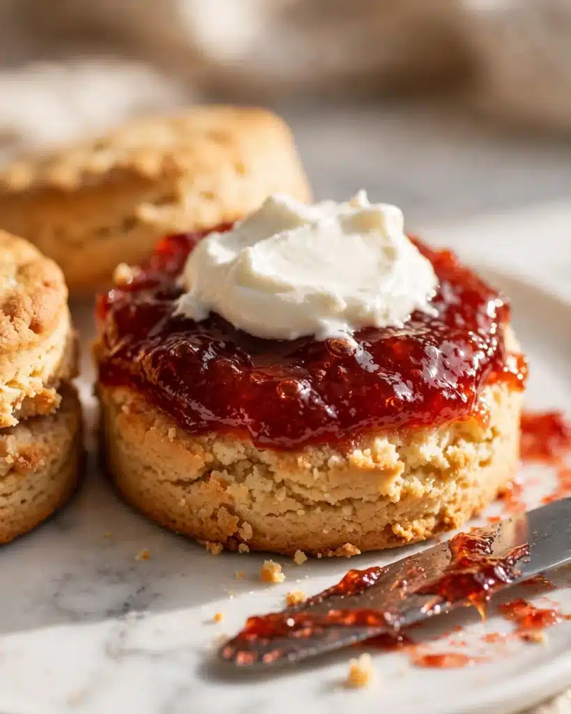 Lemonade Scones with Cream and Jam Recipe