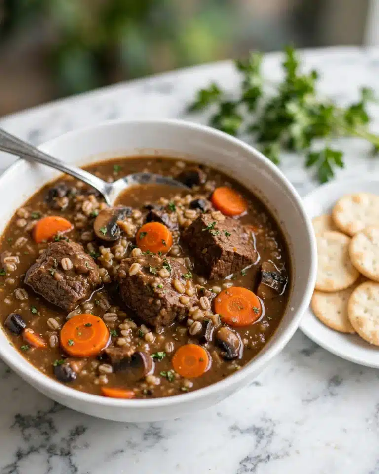 Hearty Beef Barley Soup Recipe