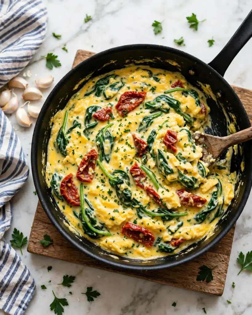 Tuscan Spaghetti Squash in Creamy Sun-Dried Tomato and Spinach Sauce Recipe