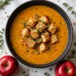 Easy Creamy Roasted Apple Pumpkin Soup Recipe