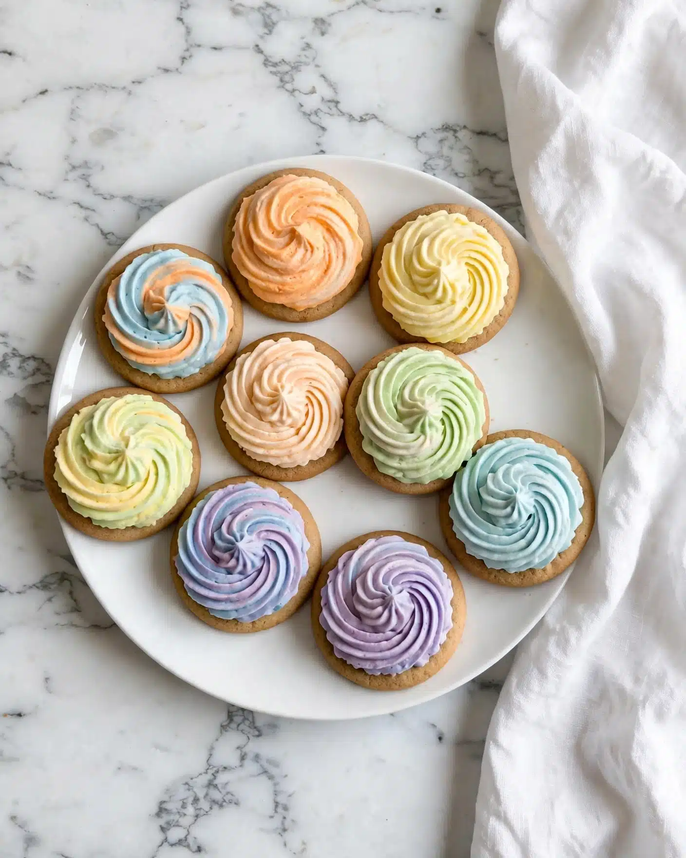 Paul Hollywood's Iced Gems: Colorful Shortbread Cookies with Royal Icing Frosting Recipe
