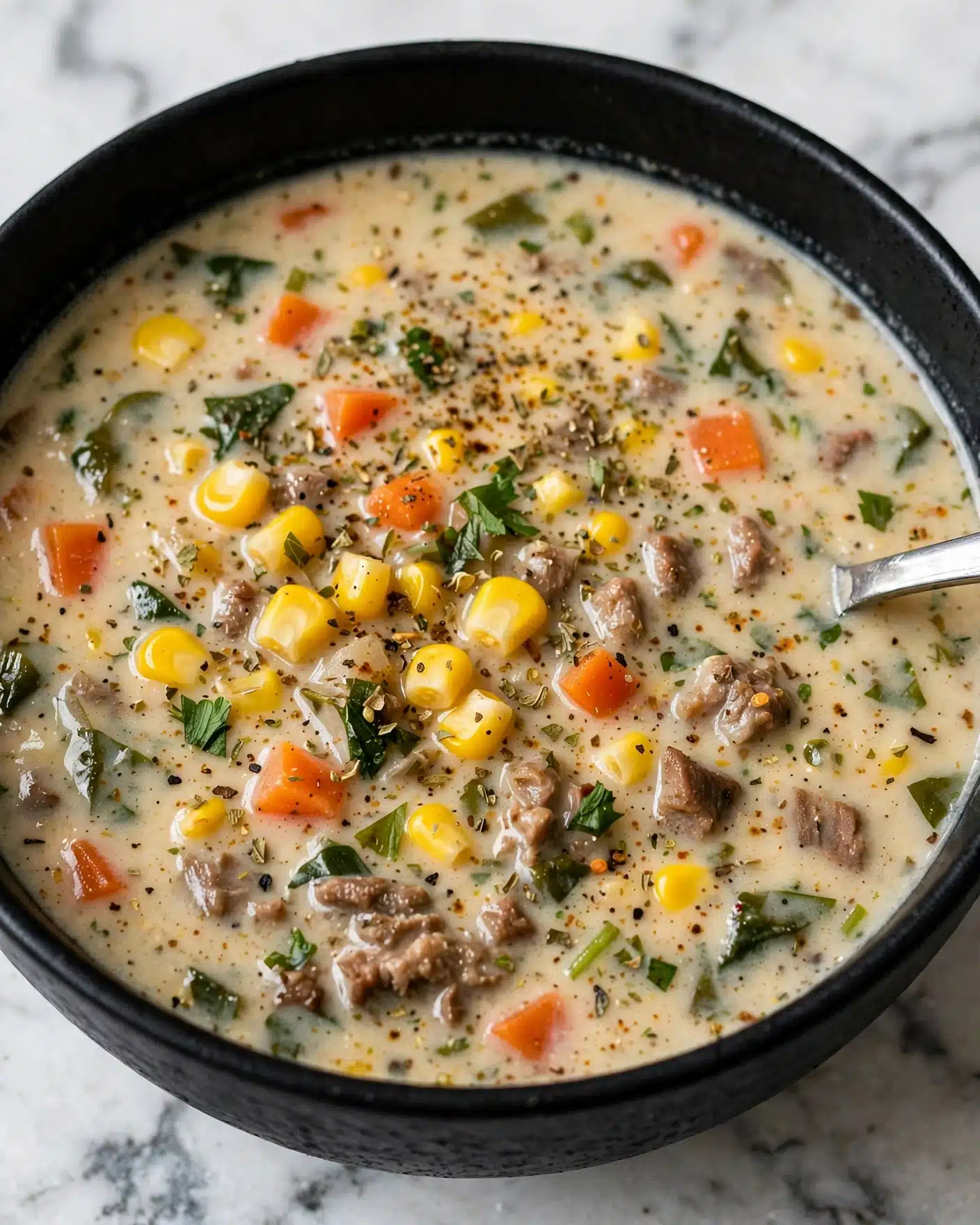 Creamy Parmesan Italian Sausage Soup Recipe
