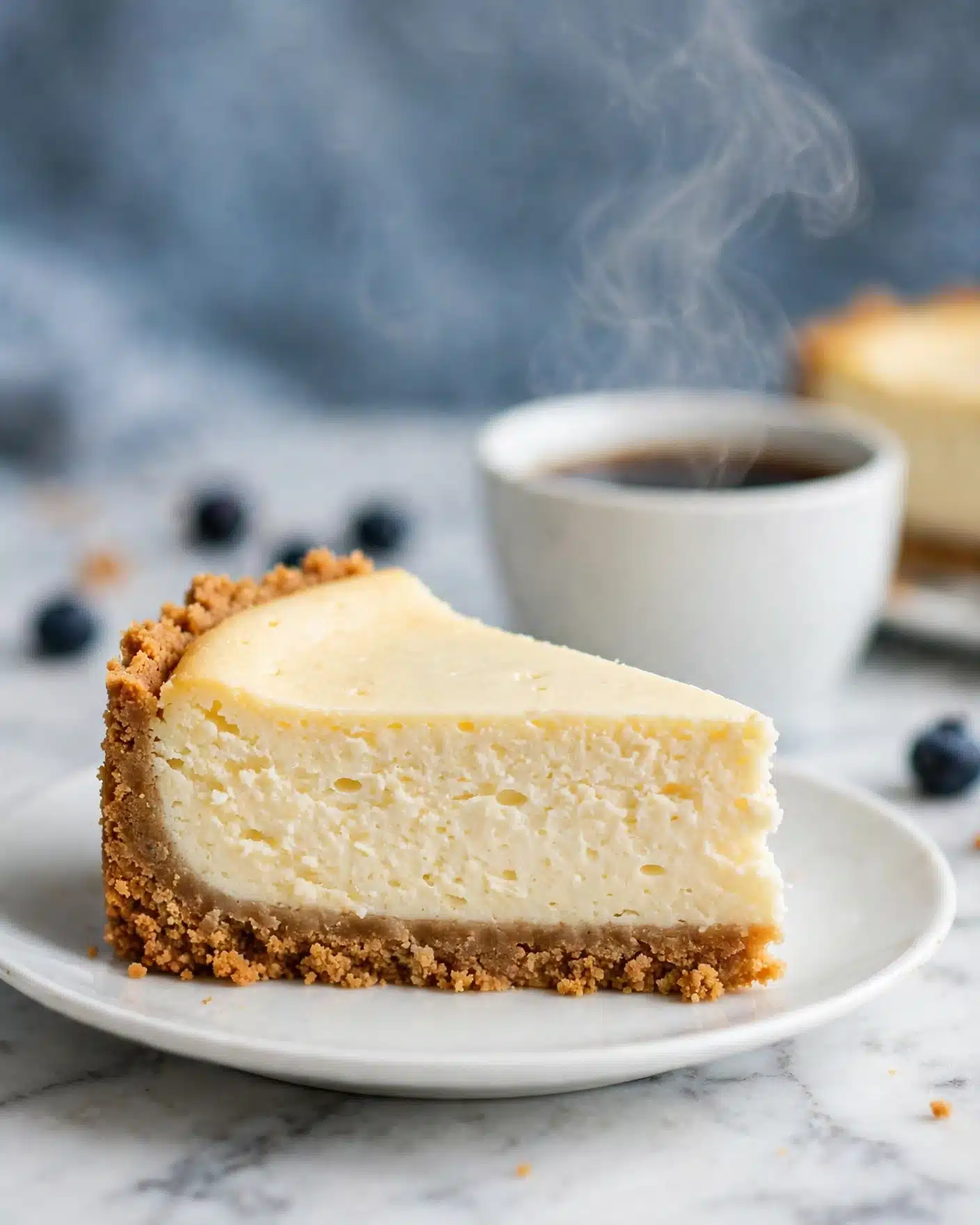 New York Style Cheesecake with Lemon and Berry Sauce Recipe