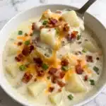 Slow Cooker Potato Soup (with Frozen Potatoes) Recipe