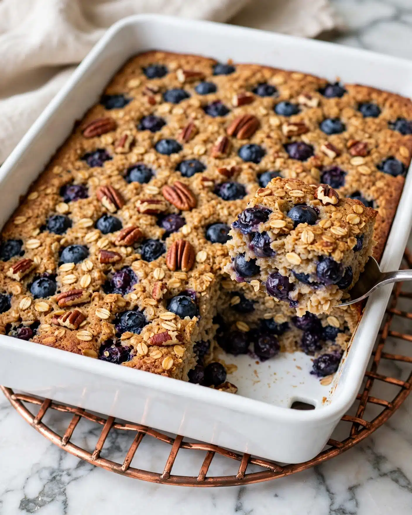 Easy Blueberry Baked Oatmeal Recipe