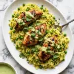 Peruvian Chicken and Rice with Green Sauce Recipe