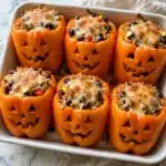 Jack-O'-Lantern Stuffed Peppers Recipe