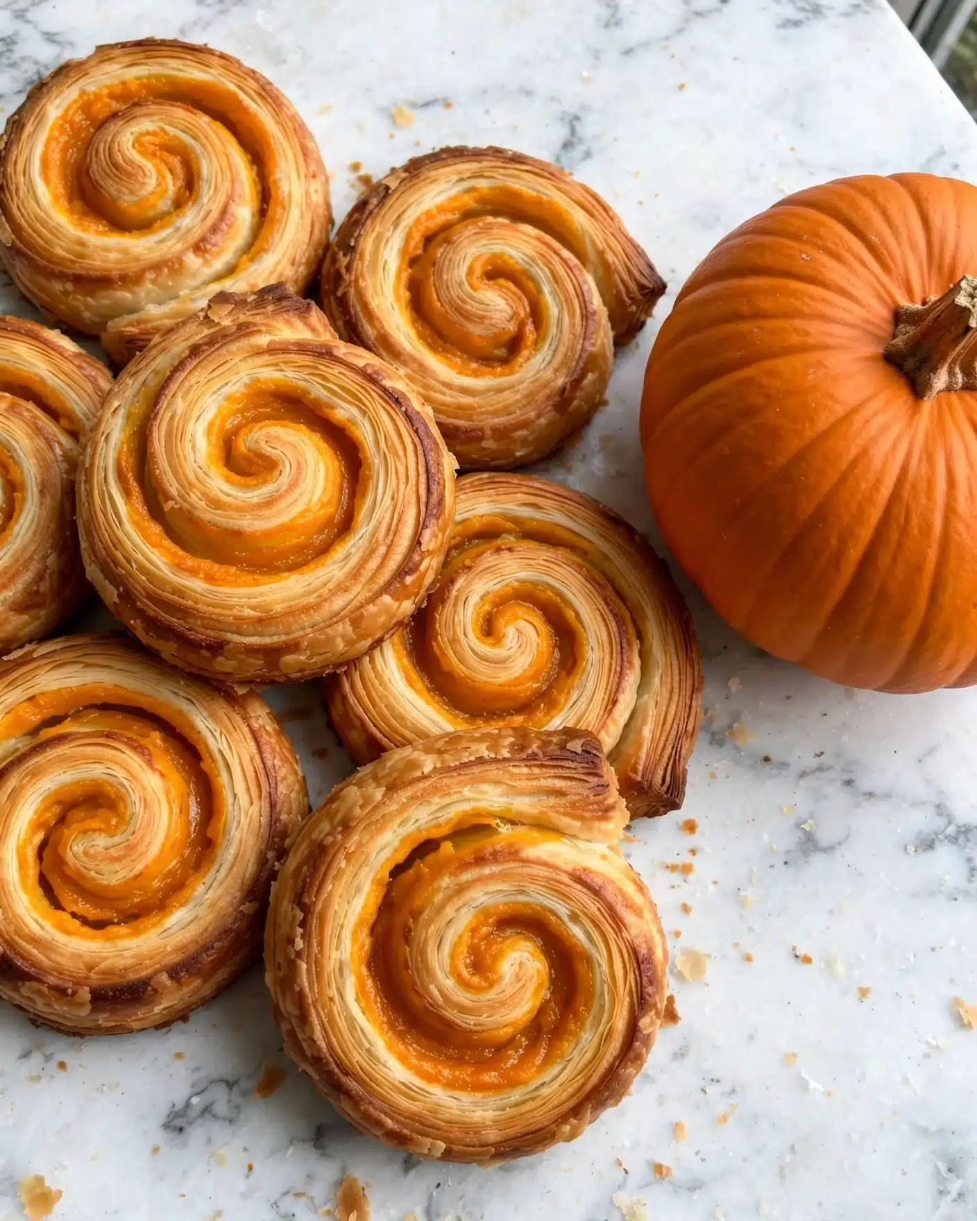 Pumpkin Parmesan Pinwheels Recipe
